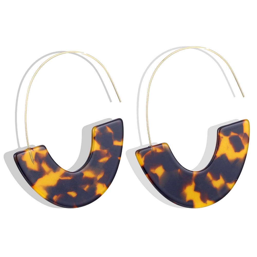 Bohemian Leopard Hook Acrylic Earrings Pendant
